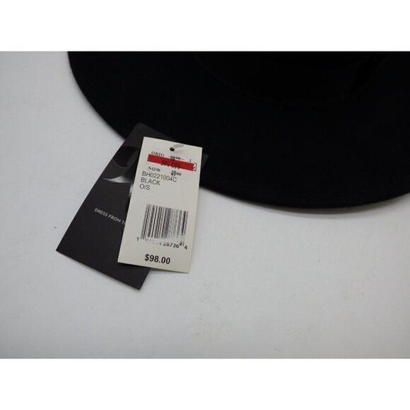 $98.00 Nine West  Wool Felt Telescope Floppy Hat, Black main image 5